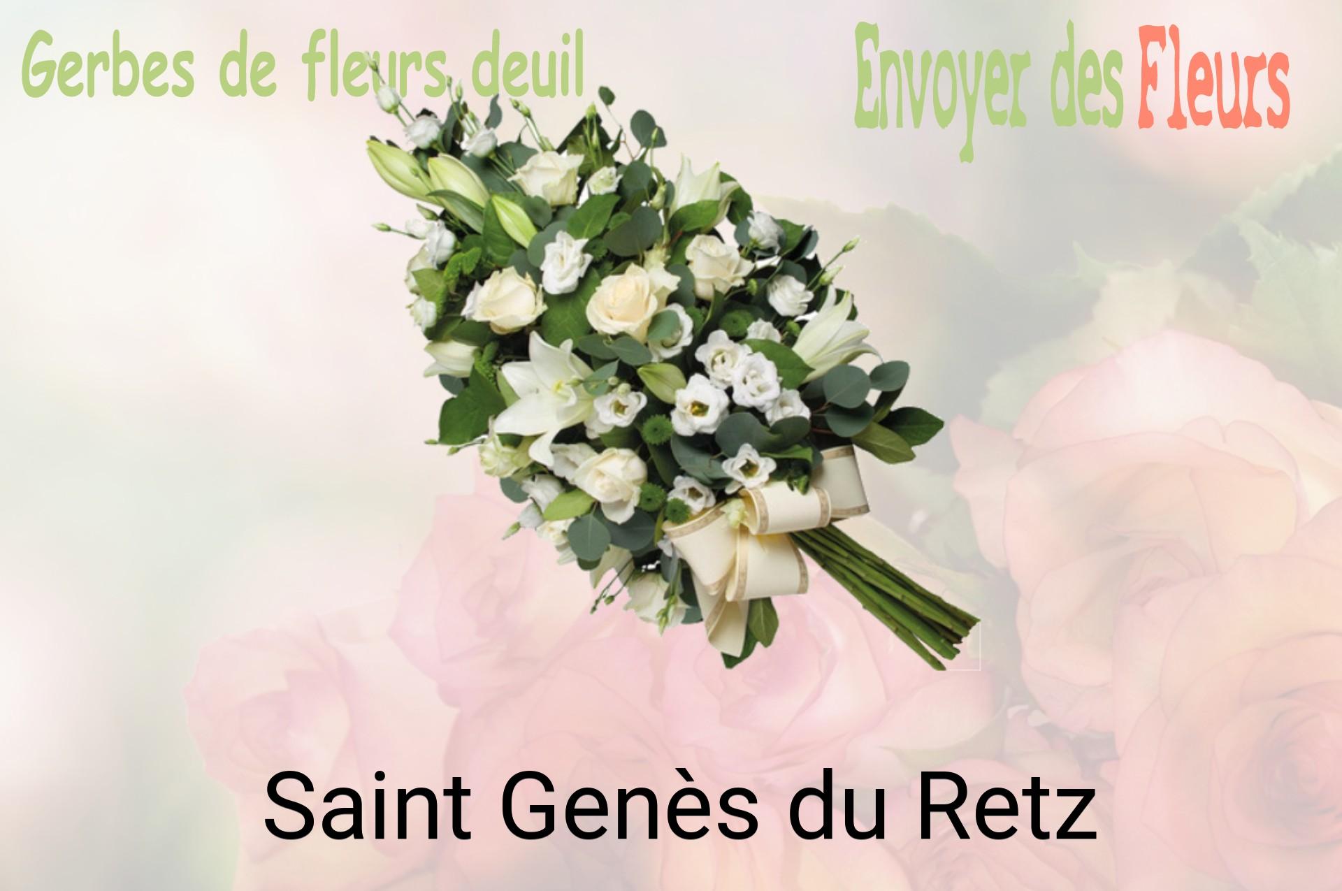 Gerbe de fleurs de deuil livrée à Saint-Genès-du-Retz